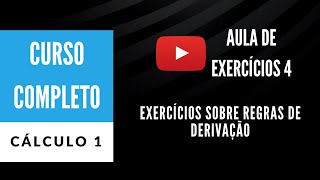 9 exercícios resolvidos sobre REGRAS DE DERIVAÇÃO [upl. by Borrell]