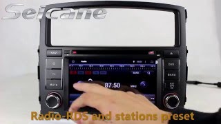 7quot Mitsubishi PAJERO V97V93 stereo upgrade to aftermarket sat nav dvd gps support digital tv SWC [upl. by Bremser561]