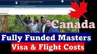 Canada Full MSc Scholarship with Free Accommodation and Visa Cost Mastercard UBC [upl. by Locke]