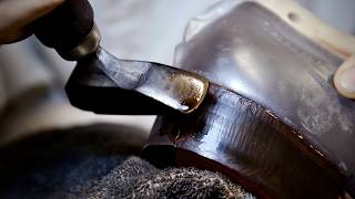 Making Adelaide Oxford Shoes in Italian Calf Leather [upl. by Cinnamon]