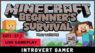 Building an Epic Minecraft Mega Base LIVE 🏰 Survival Stream introvertgamer minecraftlive [upl. by Robbi]