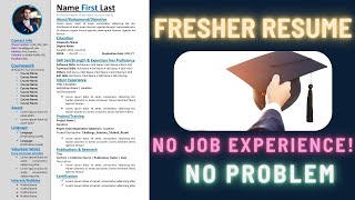 How to Make Resume for Freshers with no Job experience  Fresher Resume Tips JobHunting2024 🚀 [upl. by Rramo]