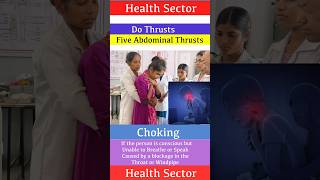 First AidChoking For Adults  Health Sector shortvideo choking nursing medical healthsector [upl. by Yesnnyl]