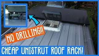 DIY Unistrut Roof Rack For Citroen Peugeot Fiat  Citroen Relay Camper Van Conversion  30 [upl. by Nongim153]