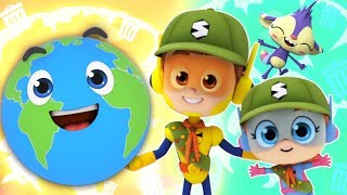 Yes Yes Save the Earth Song  Keep our Planet Clean  Nursery Rhymes amp Kids Songs  Babies Videos [upl. by Yenruoc]