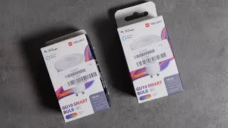 Yeelight GU10 Smart Bulbs W1Unboxing [upl. by Lydie]