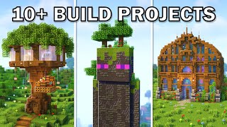 10 Build Ideas for Survival Minecraft [upl. by Nahtanha]