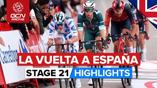 La Vuelta Concludes With A NailBiting Finale  Vuelta A España 2023 Highlights  Stage 21 [upl. by Phenica]