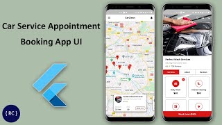 Car Service Appointment Booking App UI Flutter [upl. by Elumas]