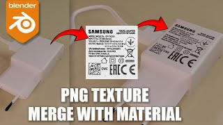 Blender Tutorial Import a transparent PNG Texture and Merge with Material Shader [upl. by Neelyahs535]