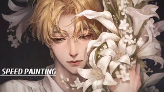 꽃다발 Bouquet Speed Painting  Clip Studio [upl. by Anama689]