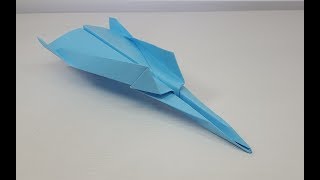 Como fazer Avião de Papel Mais rápido do mundo  Origami [upl. by Miche399]