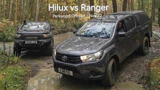 Parkwood Offroad Centre Nov 22 Hilux Vs Ranger [upl. by Tevis]