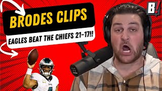 EAGLES TAKE DOWN THE CHIEFS AT ARROWHEAD 2117  Brodes Clips [upl. by Burrows743]