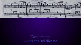 Almeno tu nelluniverso Mia Martini  KARAOKEpiano accompaniment [upl. by Busiek]