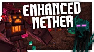 Improving the Nether with MODS [upl. by Ahtilat]