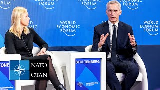 NATO Secretary General at panel discussion at the World Economic Forum Davos🇨🇭 16 JAN 2024 [upl. by Ricarda]