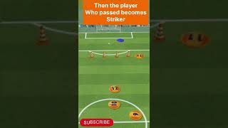 Move in front of the Defender  1 Touch Shooting Drill FootballSoccer Drill footballdrills soccer [upl. by Anaud]