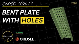 ⚠ Bent Plate With Holes  FreeCAD Sheet Metal  Ondsel ES  Ondsel FreeCAD [upl. by Waltner]