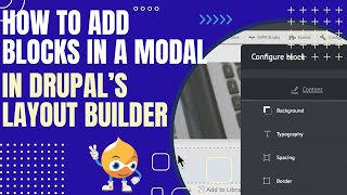 How To Add Blocks in a Modal in Drupals Layout Builder [upl. by Osher]