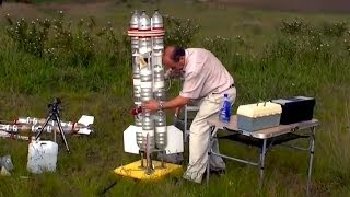 2Stage Water Rocket to 864 feet [upl. by Haase]