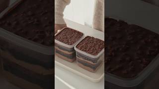 ASMR  Making a Chocolate mousse with magic shell on top crunchy on the outsidetrending shorts [upl. by Shaina147]