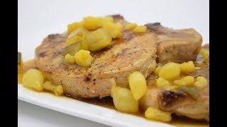 Juicy pork chops with easy piccalilly sauce [upl. by Adnawed405]