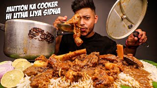 INDIAN SPICY MUTTON CURRY WITH BASMATI RICE  MUTTON MUKBANG [upl. by Eilhsa]