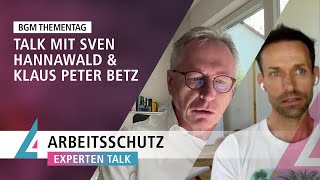 ARBEITSSCHUTZ EXPERTENTALK MIT SVEN HANNAWALD [upl. by Mani]