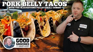 Pork Belly Tacos with the Blackstone Pellet Grill Combo [upl. by Tamsky]