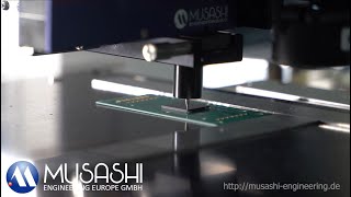 Underfill and Sidefill process with Musashi SuperHiJet [upl. by Jemmie698]