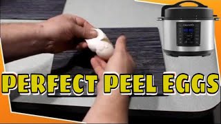 CrockPot Express® Perfect Peel Hard Boiled Eggs 555 Method [upl. by Oremoh181]