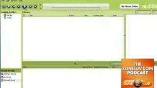 Audible On The Zune  Install Directions And Free Offer [upl. by Omolhs]