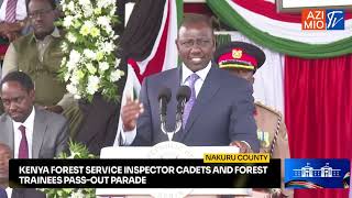 RUTO speaks STRONG WORDS on laxity incompetence and integrity at the Forest Service parade [upl. by Anoif597]