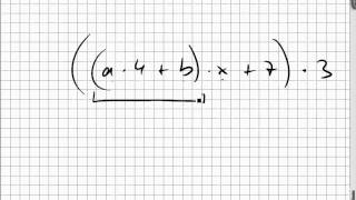 002 Ausmultiplizieren Klammern Rechnen mit Buchstaben [upl. by Afihtan681]