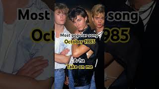 Most popular song 1985 Aha  Take in me aha takeonme 80s 80smusic shorts recommended bands [upl. by Angelle]