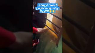 ජනෙල් වලින් එන ගංවතුර 😱😱 රත්නපුර අද  gan wathura trending travelvlog travel [upl. by Aenaj]