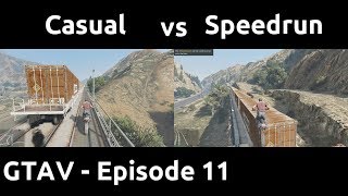 Casual VS Speedrun in GTAV 11  The Damn Train [upl. by Sugden]