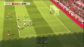 PES2014 liga master Manchester United vs Fulham PS3 [upl. by Nylteak]