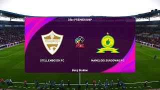 Stellenbosch vs Mamelodi Sundowns 01092024 Semifinal MTN 8 Cup PES 2021 [upl. by Aleak]