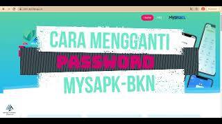 Cara Mengganti Password MySAPK BKN [upl. by Alyl867]