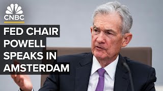 Fed Chair Jerome Powell speaks to the Foreign Bankers Association in Amsterdam — 5142024 [upl. by Claudette]