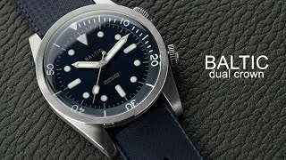 Baltic Aquascaphe Dual Crown Watch Review [upl. by Annairb]