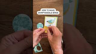 How to Make These Cute Chirpydoodle Cards with Your Circle Punch cardmaking [upl. by Kingdon835]