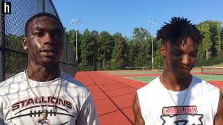 Behind the scenes with South Pointe football tennis with Derion Kendrick and Jamari Currence [upl. by Victoria]