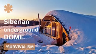 He built 2K remote dome cabin amid freezing Siberian wilderness stepbystep [upl. by Akinna]