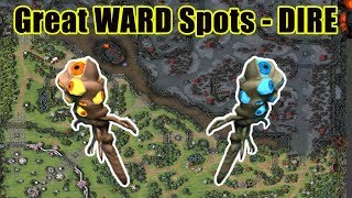 Great warding spots that are hard to deward  DIRE [upl. by Anagrom]