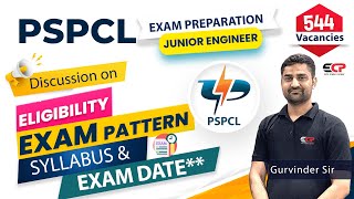 PSPCL JE Eligibility exam pattern syllabus exam date for 2024 recruitment Electrical amp civil [upl. by Enyrehtac]