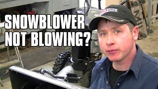 HOWTO Quickly Diagnose A Snowblower That Wont Blow Snow [upl. by Meunier371]