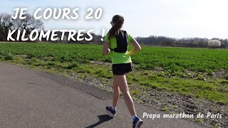 Je cours 20 kilomètres  prépa marathon de Paris [upl. by Assiruam]